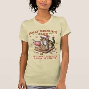 Lustiger Weihnachtskatzenliebhaber Fröhlicher Keks T-Shirt
