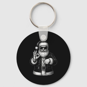 Lustiger Weihnachtsmann 6 7 Meme-Design _ Weihnach Schlüsselanhänger