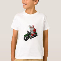 Lustiger Weihnachtsmann auf grünem Vintagem