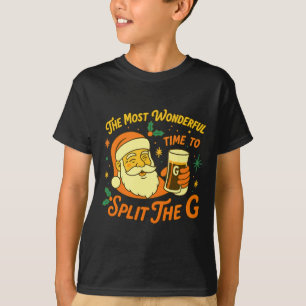 Lustiger Weihnachtsmann-Bier-Weihnachten Teilen Si T-Shirt