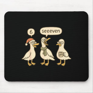 Lustiger Weihnachtsmann Dummer Gans 6 7 Weihnachts Mousepad