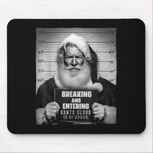 Lustiger Weihnachtsmann Einbruch Steckbrief Lustig Mousepad