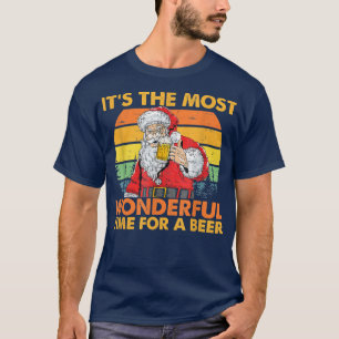 Lustiger Weihnachtsmann Es ist die wunderbarste Ze T-Shirt