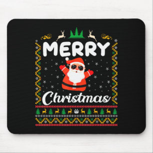 Lustiger Weihnachtsmann Frohe Weihnachten Mousepad