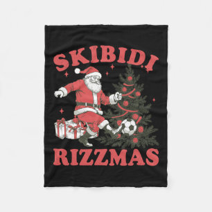 Lustiger Weihnachtsmann Fußball Skibidi Rizzmas We Fleecedecke