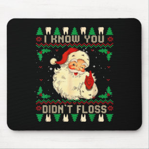 Lustiger Weihnachtsmann, ich weiß, du hast nicht m Mousepad