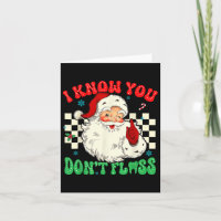 Lustiger Weihnachtsmann Ich weiß, du hast nicht mi