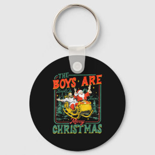 Lustiger Weihnachtsmann Jesus Die Jungs sind zurüc Schlüsselanhänger