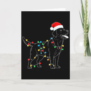Lustiger Weihnachtsmann Labrador Retriever Weihnac Karte