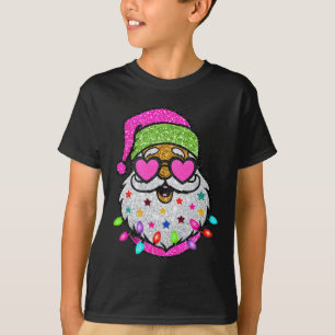 Lustiger Weihnachtsmann mit Sonnenbrille Weihnacht T-Shirt