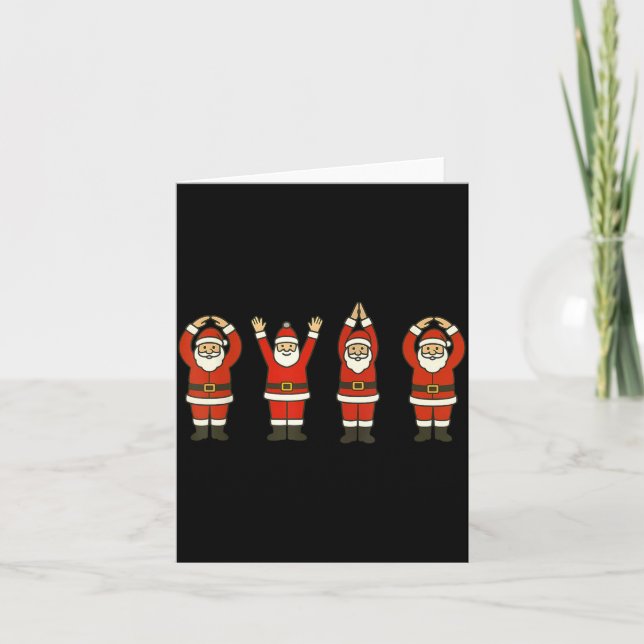 Lustiger Weihnachtsmann Ohio Mittlerer Westen Part Karte (Vorderseite)