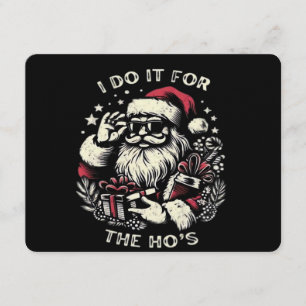 Lustiger Weihnachtsmann Santa Claus Ich mach's für Einladung