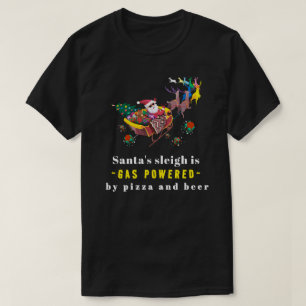 Lustiger Weihnachtsmann-Schlitten ist ein gasbetri T-Shirt
