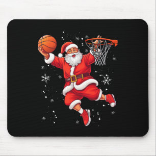 Lustiger Weihnachtsmann spielt Skelett Frohe Weihn Mousepad