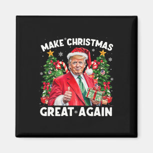 Lustiger Weihnachtsmann Trump 2025 Macht Weihnacht Magnet