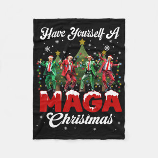 Lustiger Weihnachtsmann Trump Hab Dir Ein Frohes M Fleecedecke