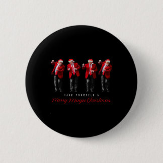 Lustiger Weihnachtsmann Trump Have Yourself A Merr Button