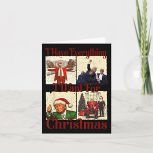 Lustiger Weihnachtsmann Trump Ich habe alles, was  Karte