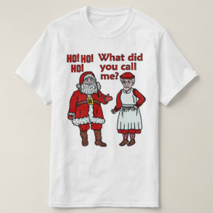 Lustiger Weihnachtsmann u. Frau Christmas T-Shirt