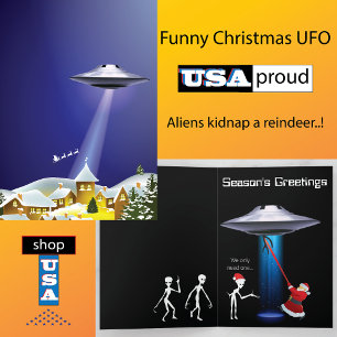 Lustiger Weihnachtsmann 🎅🛸 UFO Weihnachten