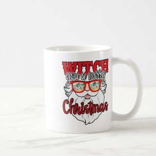 Lustiger Weihnachtsmann verhext euch ein frohes We Kaffeetasse