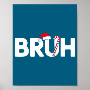 Lustiger Weihnachtsmannhut für Teenager Jungen Kin Poster