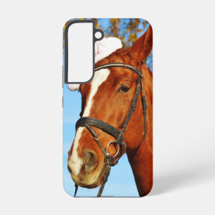 Lustiger Weihnachtsmannhut Pferd Weihnachten Samsung Galaxy Hülle
