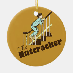 Lustiger Weihnachtsnussknacker Keramik Ornament