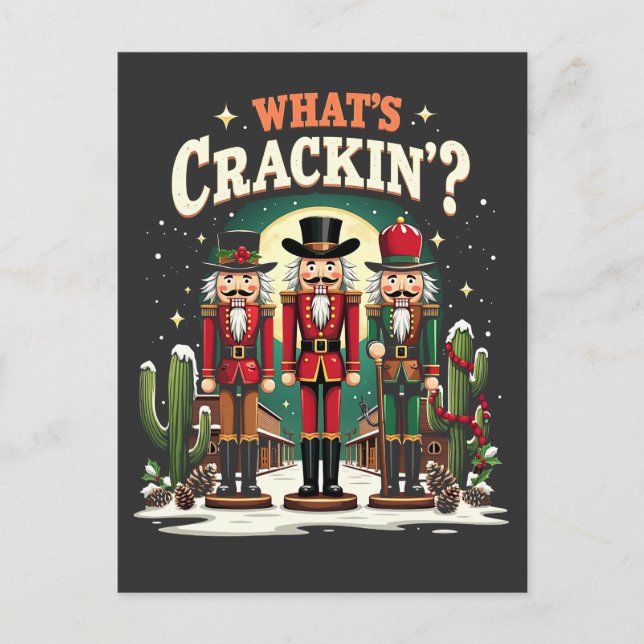 Lustiger Weihnachtsnussknacker-Urlaubsliebhaber Hu Postkarte (Vorderseite)