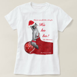 Lustiger Weihnachtspinup-Witz-Damen-WeihnachtsT - T-Shirt
