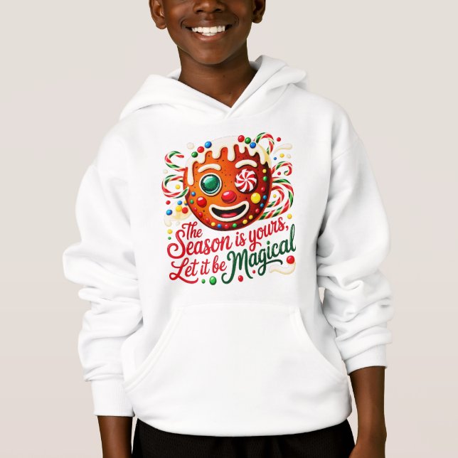 Lustiger Weihnachtsplätzchen-Pullover & Winter-Ges Hoodie (Vorderseite)