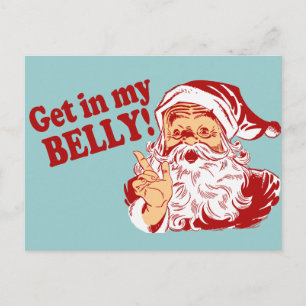 Lustiger WeihnachtsSpaß Feiertagspostkarte