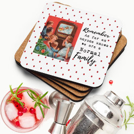 Lustiger Weihnachtsuntersetzer Retro Beste Freundi Getränkeuntersetzer