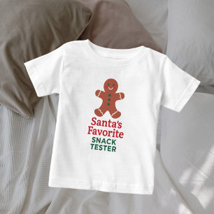 Lustiger Weihnachtszitat Snack-Tester Baby T-shirt