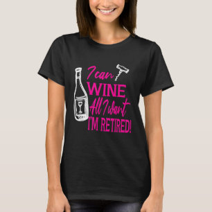 Lustiger Wein, alles was ich will, Rentnerparty Ku T-Shirt