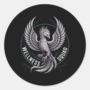 Lustiger Wellness-Squad-Erholungs-Reha-Rockstar Ot Runder Aufkleber