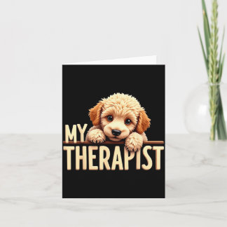 Lustiger Welpe Mein Therast Odle Hund  Karte