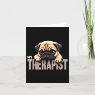 Lustiger Welpe Mein Therast-Pug-Hund Karte