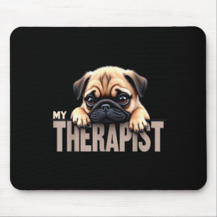 Lustiger Welpe Mein Therast Pug Hund  Mousepad