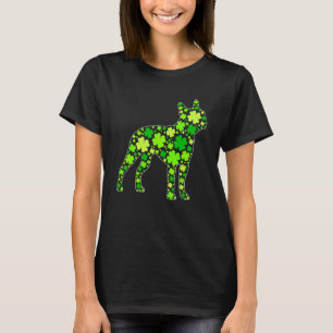 Lustiger Welpe Shamrock Boston Terrier Hund St. Pa T-Shirt