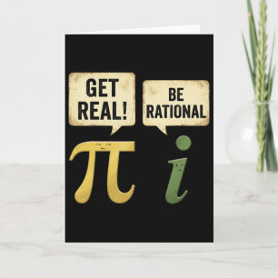 Lustiger werde echt sei rational Pi-Tag Mathelehre Karte