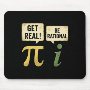 Lustiger werde echt sei rational Pi-Tag Mathematik Mousepad