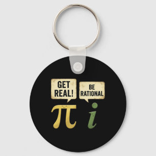 Lustiger werde echt sei rational Pi-Tag Mathematik Schlüsselanhänger