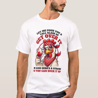 Lustiger Western-Hühner-Humor T-Shirt