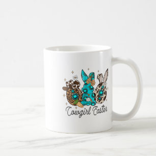 Lustiger Western-Oster-Tag Süßer Hase Cowgirl Oste Kaffeetasse