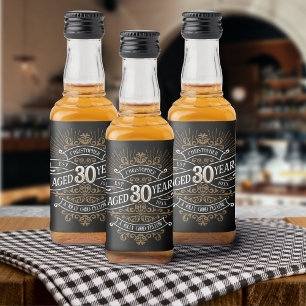 Lustiger Whiskey-30. Geburtstag für Männer Alkoholflaschenetikett
