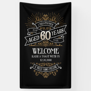 Lustiger Whiskey-60. Geburtstag für Männer Banner