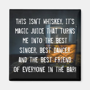 Lustiger Whisky-Trinker-Slogan Magnet