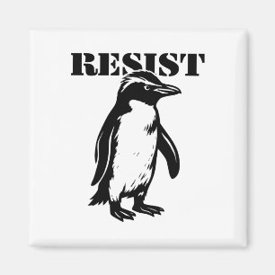 Lustiger Widerstand Pinguin Protest gegen Zölle Magnet