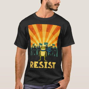 Lustiger Widerstand Portland Frosch Protest T-Shirt